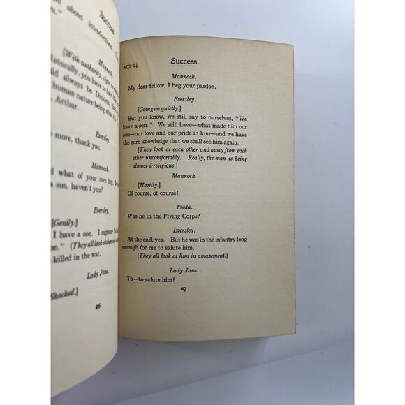 Success A Play in Three Acts by A. A. Milne 1926 Vintage Book - Picture 6 of 9
